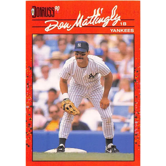 1990 Donruss #190 Don Mattingly VG-EX New York Yankees Baseball Card - Baseball Card Single