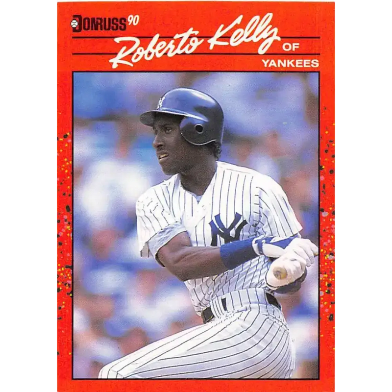 1990 Donruss #192 Roberto Kelly VG-EX New York Yankees Baseball Card - Baseball Card Single