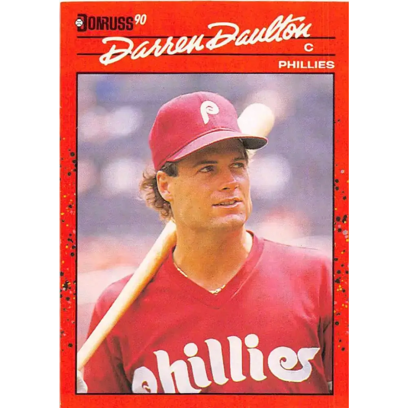 1990 Donruss #194 Darren Daulton VG-EX Philadelphia Phillies Baseball Card - Baseball Card Single