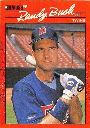 1990 Donruss #199 Randy Bush NM-MT Twins ID:4853 - Baseball Card Single