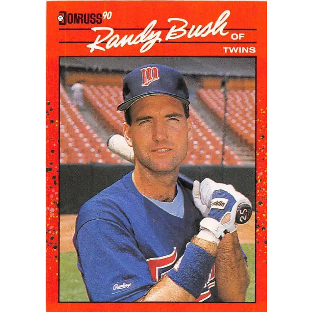 1990 Donruss #199 Randy Bush VG-EX Minnesota Twins Baseball Card - Baseball Card Single