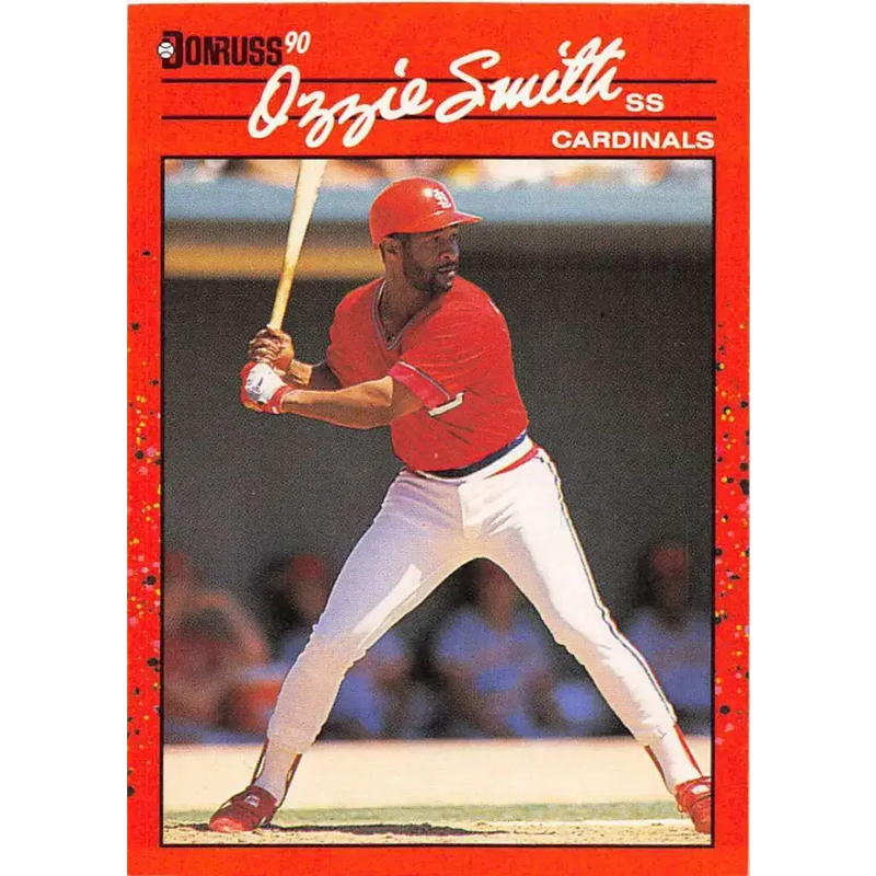 1990 Donruss #201 Ozzie Smith VG-EX St. Louis Cardinals Baseball Card - Baseball Card Single