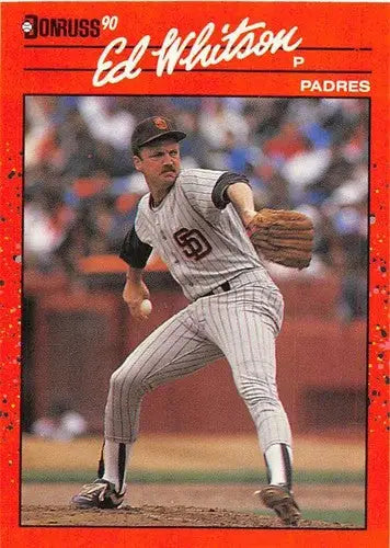 Original gloss 1990 Donruss Ed Whitson NM-MT Padres baseball card