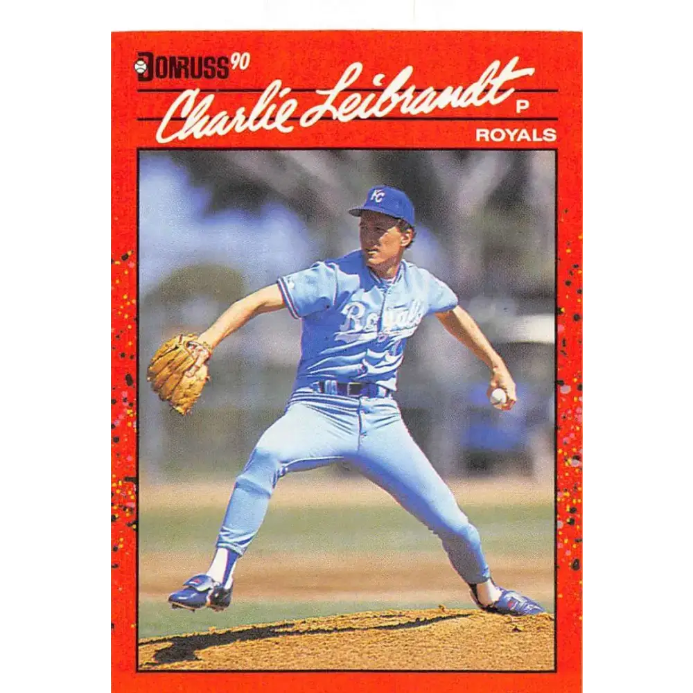 1990 Donruss #208 Charlie Leibrandt VG-EX Kansas City Royals Baseball Card - Baseball Card Single