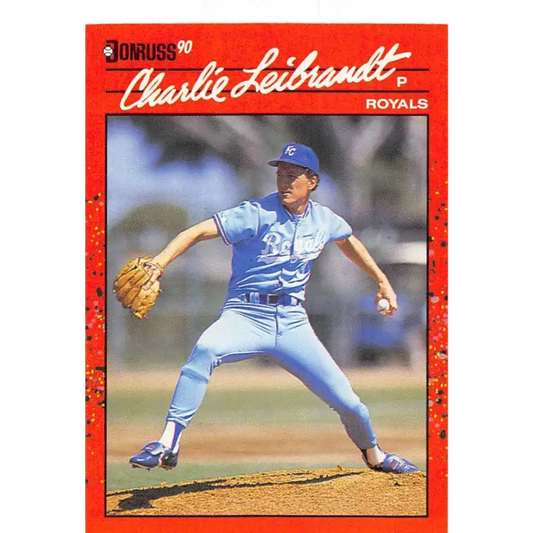 1990 Donruss #208 Charlie Leibrandt VG-EX Kansas City Royals Baseball Card - Baseball Card Single