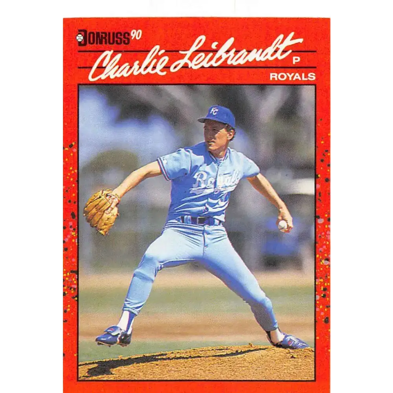 1990 Donruss #208 Charlie Leibrandt VG-EX Kansas City Royals Baseball Card - Baseball Card Single