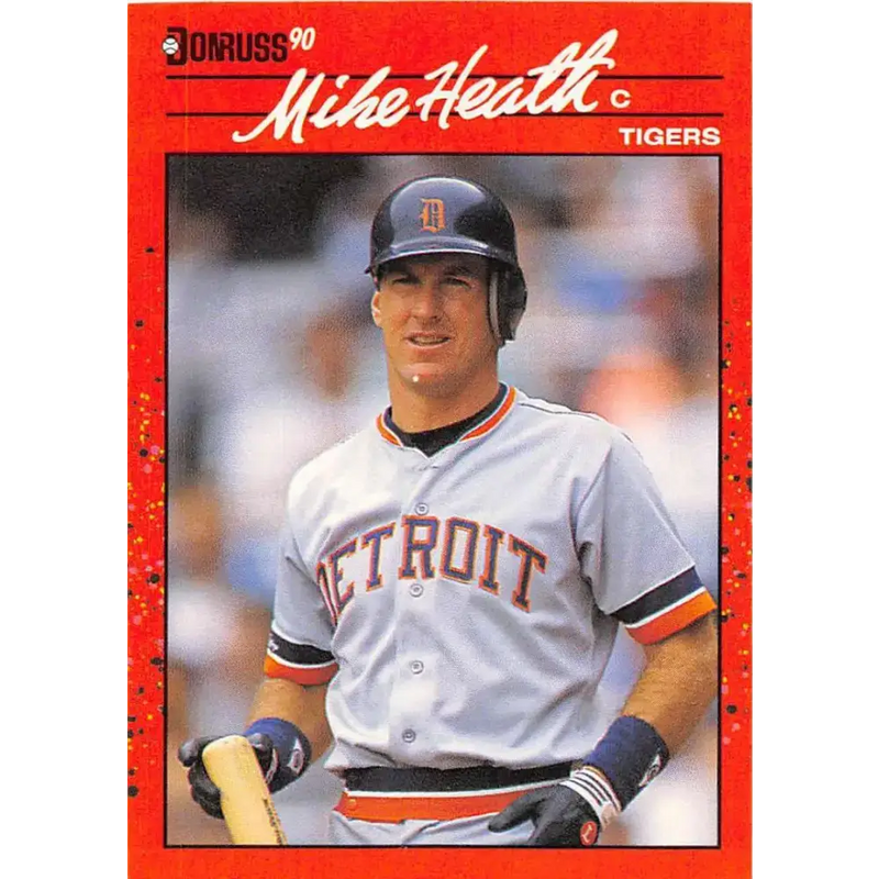 1990 Donruss #209 Mike Heath VG-EX Detroit Tigers Baseball Card - Baseball Card Single