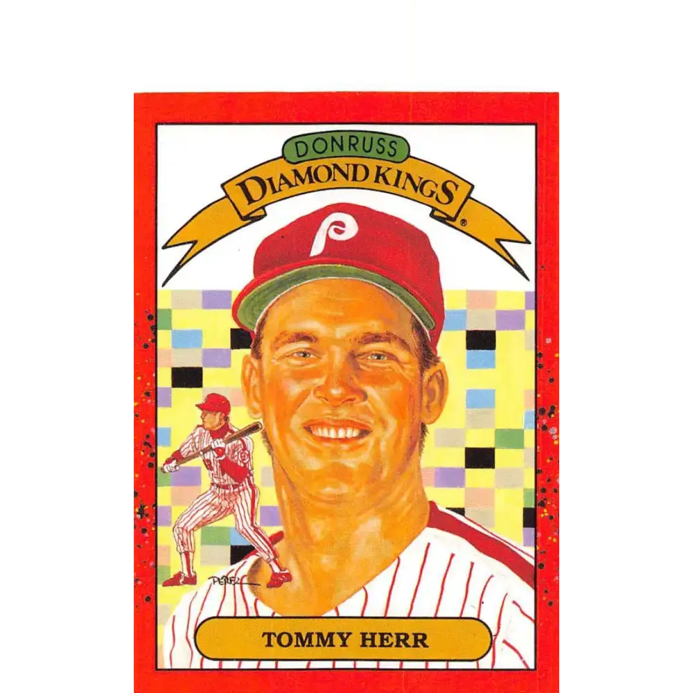 1990 Donruss #21 Tom Herr DK DP VG-EX Philadelphia Phillies Baseball Card - Baseball Card Single