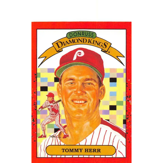1990 Donruss #21 Tom Herr DK DP VG-EX Philadelphia Phillies Baseball Card - Baseball Card Single