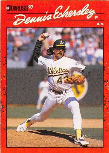 1990 Donruss #210 Dennis Eckersley NM-MT Athletics ID:4863 - Baseball Card Single