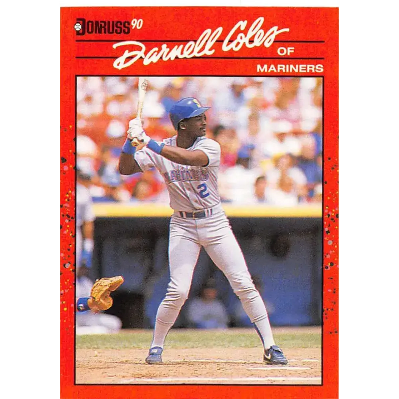 1990 Donruss #212 Darnell Coles VG-EX Seattle Mariners Baseball Card - Baseball Card Single