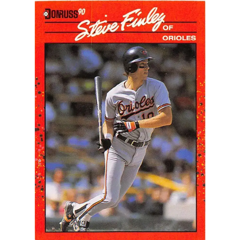 1990 Donruss #215 Steve Finley VG-EX Baltimore Orioles Baseball Card - Baseball Card Single