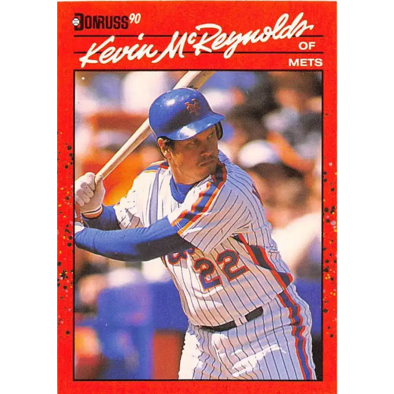 1990 Donruss #218 Kevin McReynolds VG-EX New York Mets Baseball Card - Baseball Card Single