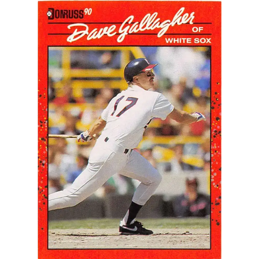 1990 Donruss #219 Dave Gallagher VG-EX Chicago White Sox Baseball Card - Baseball Card Single