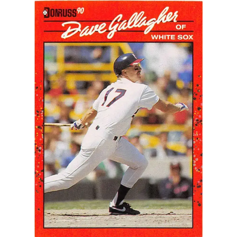 1990 Donruss #219 Dave Gallagher VG-EX Chicago White Sox Baseball Card - Baseball Card Single