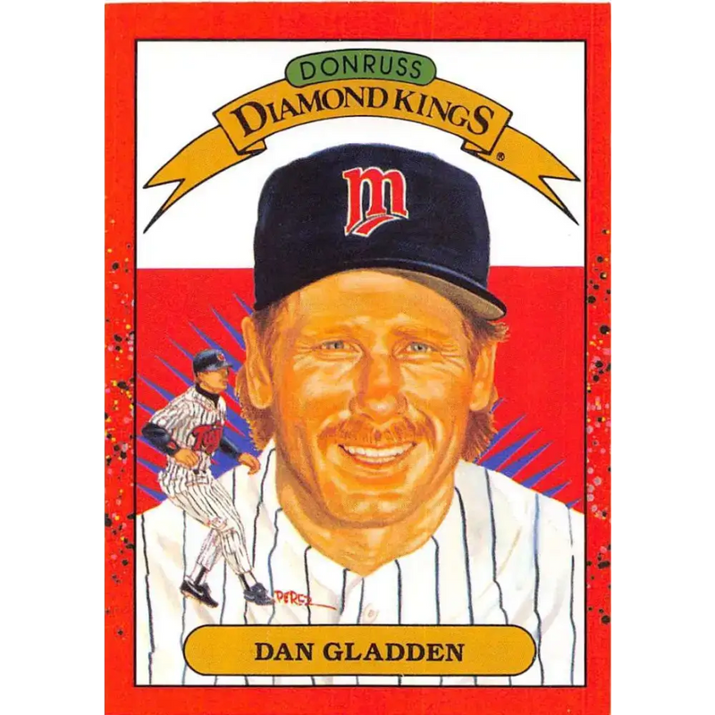 1990 Donruss #22 Dan Gladden DK VG-EX Minnesota Twins Baseball Card - Baseball Card Single