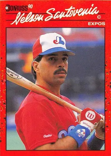 1990 Donruss #224 Nelson Santovenia NM Near Mint Expos - Baseball Card Single