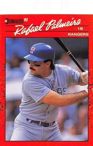 Original gloss Rafael Palmeiro NM-MT baseball card from 1990 Donruss #225
