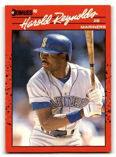 Harold Reynolds Seattle Mariners baseball card from 1990 Donruss #227