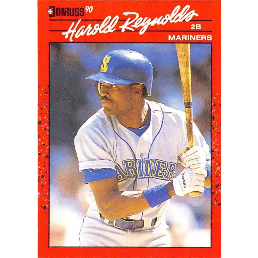 1990 Donruss #227 Harold Reynolds VG-EX Seattle Mariners Baseball Card - Baseball Card Single
