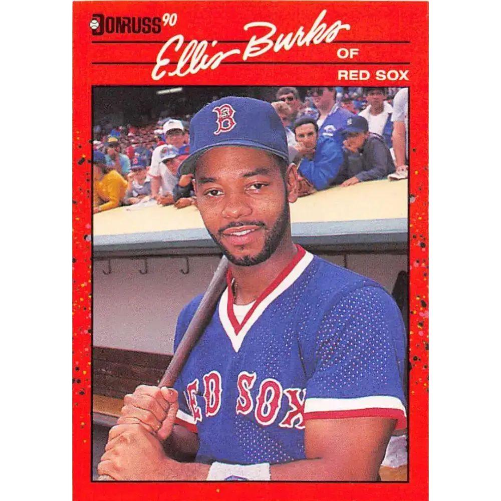 1990 Donruss #228 Ellis Burks VG-EX Boston Red Sox Baseball Card - Baseball Card Single