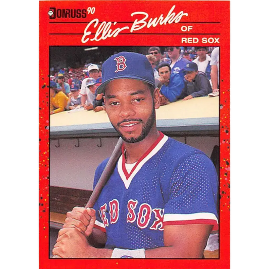 1990 Donruss #228 Ellis Burks VG-EX Boston Red Sox Baseball Card - Baseball Card Single