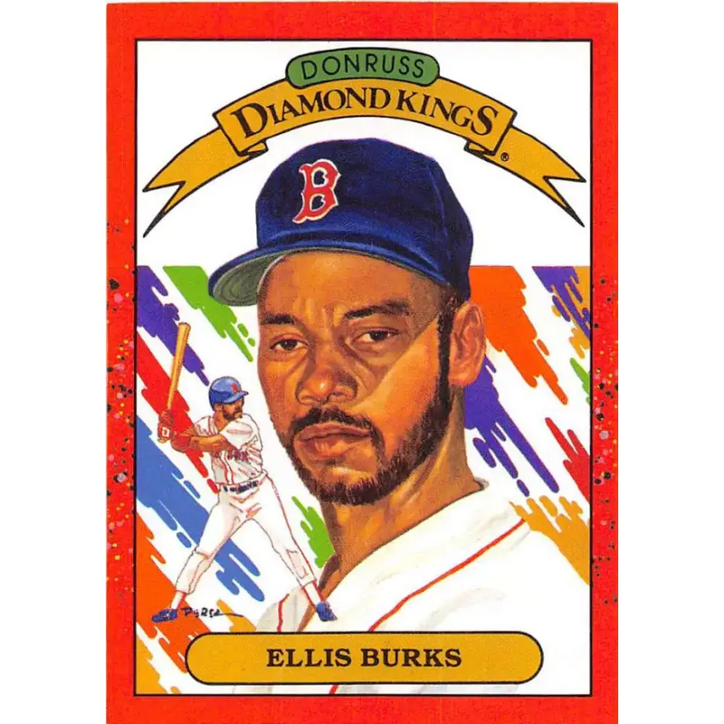 1990 Donruss #23 Ellis Burks DK VG-EX Boston Red Sox Baseball Card - Baseball Card Single