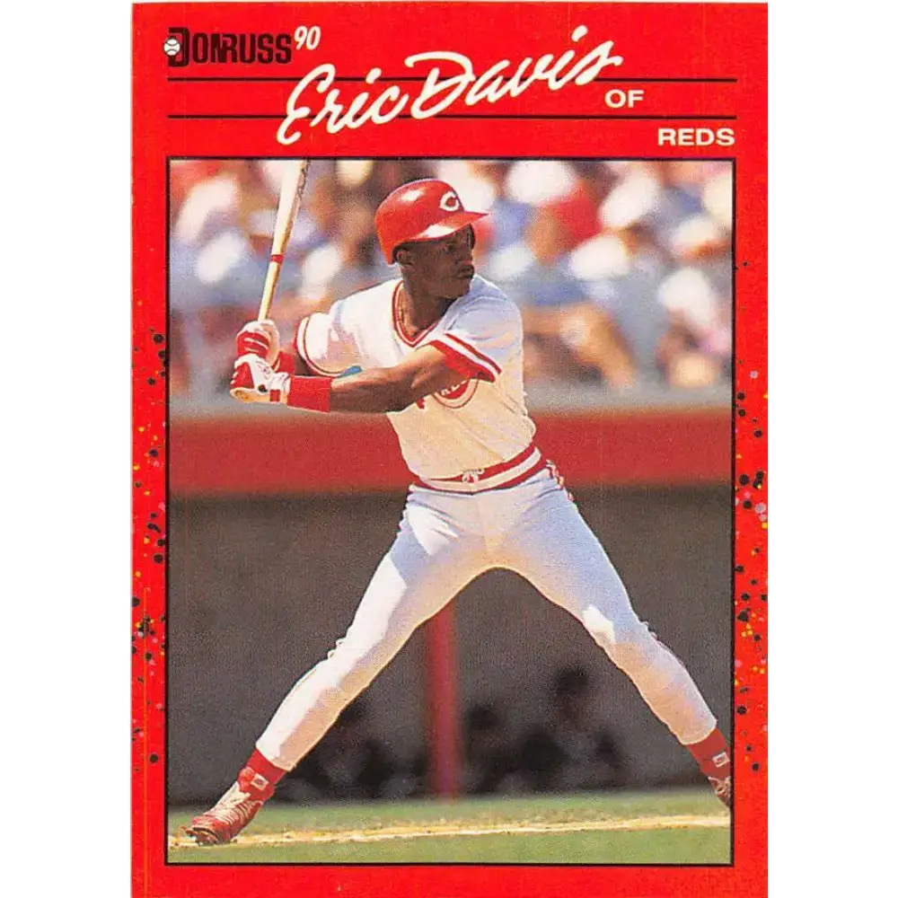 1990 Donruss #233 Eric Davis VG-EX Cincinnati Reds Baseball Card - Baseball Card Single