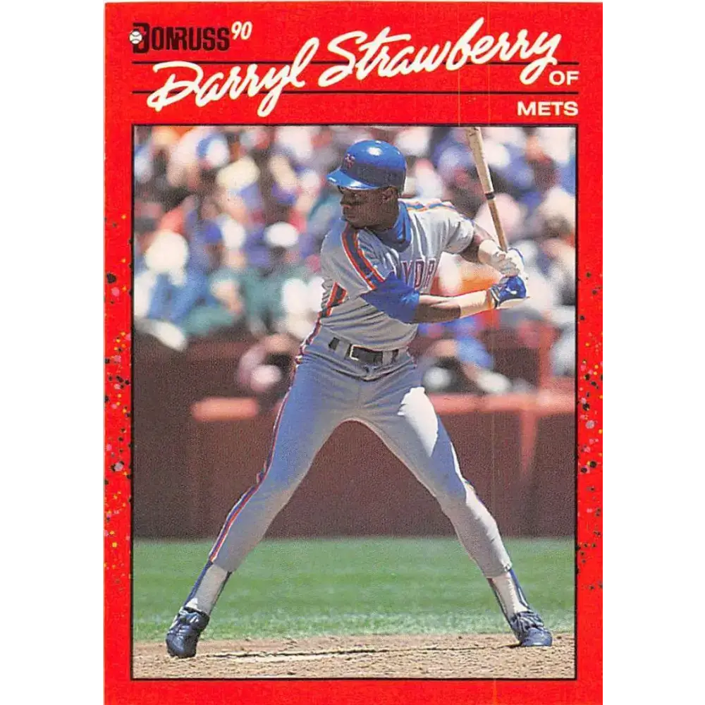 1990 Donruss #235 Darryl Strawberry VG-EX New York Mets Baseball Card - Baseball Card Single