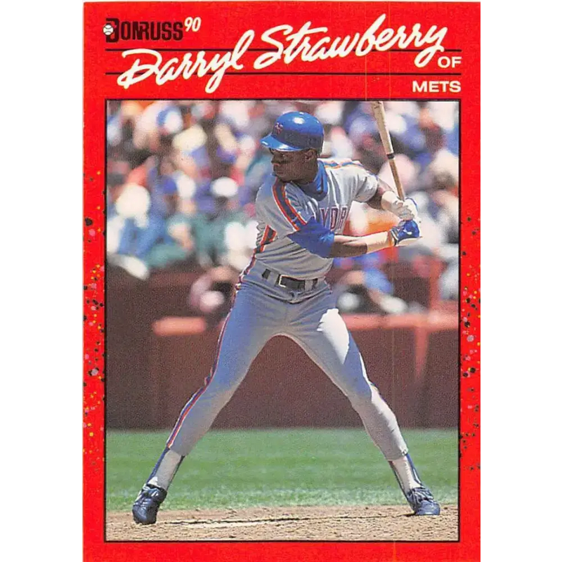 1990 Donruss #235 Darryl Strawberry VG-EX New York Mets Baseball Card - Baseball Card Single