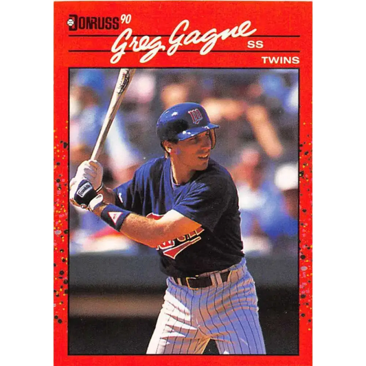 1990 Donruss #237 Greg Gagne VG-EX Minnesota Twins Baseball Card - Baseball Card Single