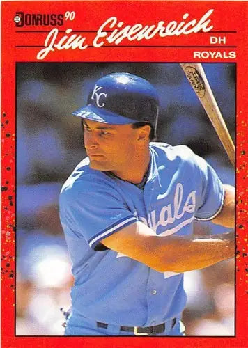 1990 Donruss #238 Jim Eisenreich NM-MT Royals - Baseball Card Single