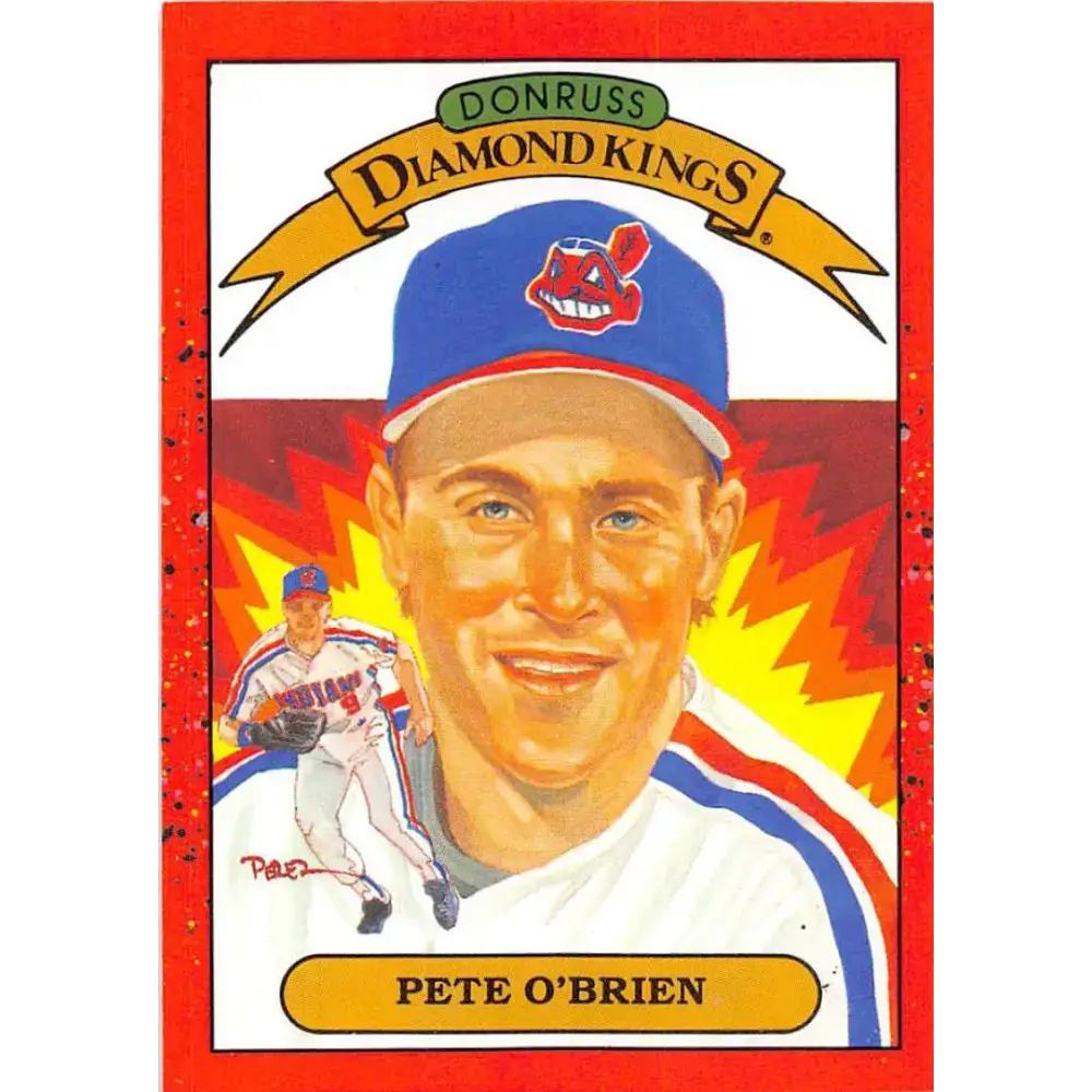 1990 Donruss #24 Pete O’Brien DK VG-EX Cleveland Indians Baseball Card - Baseball Card Single