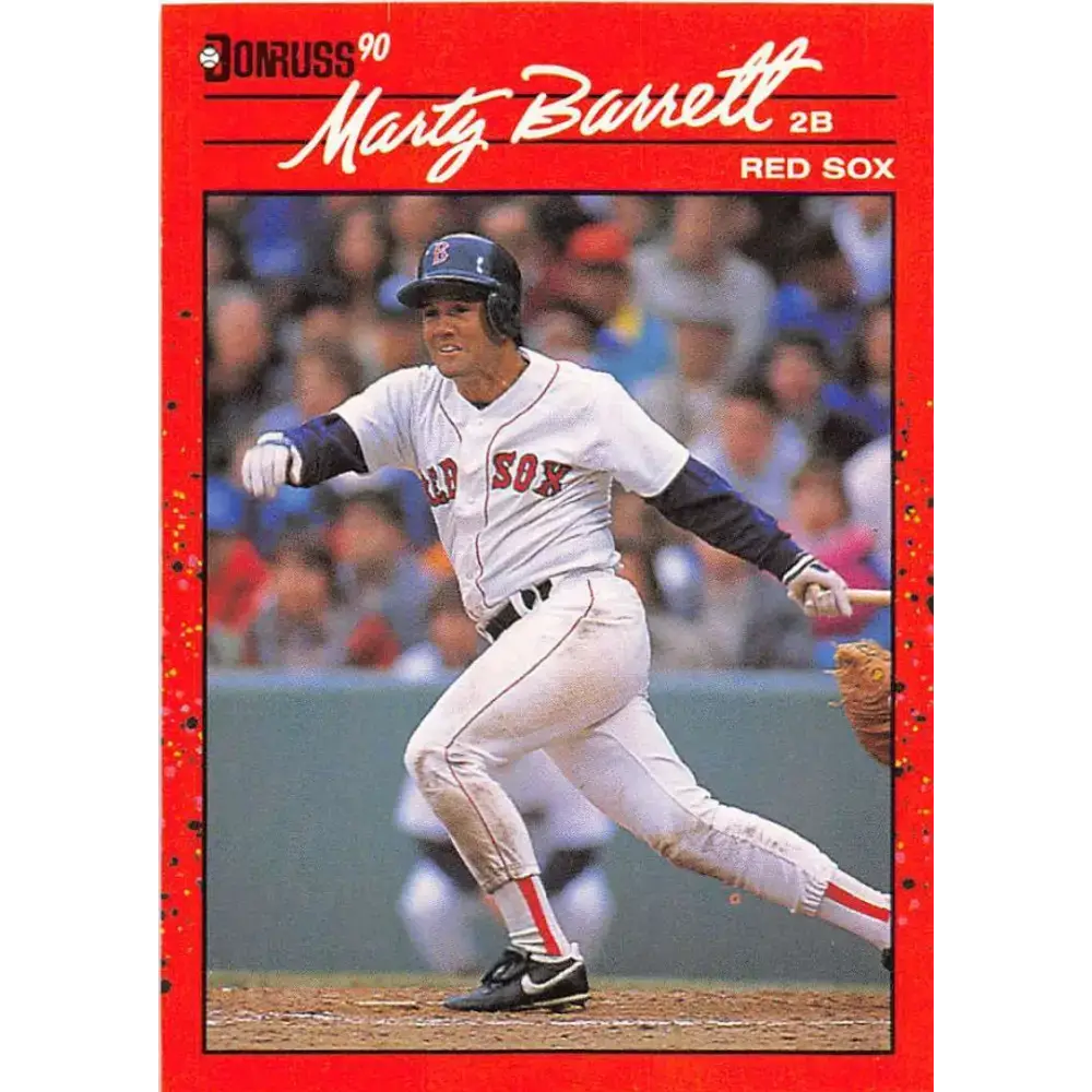 1990 Donruss #240 Marty Barrett VG-EX Boston Red Sox Baseball Card - Baseball Card Single