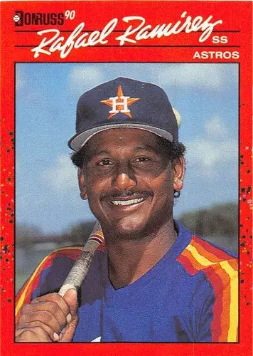 1990 Donruss Rafael Ramirez baseball card with original gloss, NM-MT condition