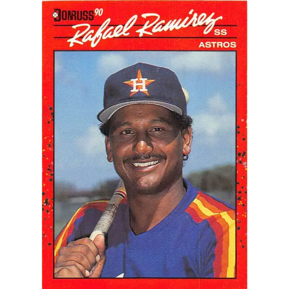 1990 Donruss #241 Rafael Ramirez VG-EX Houston Astros Baseball Card - Baseball Card Single