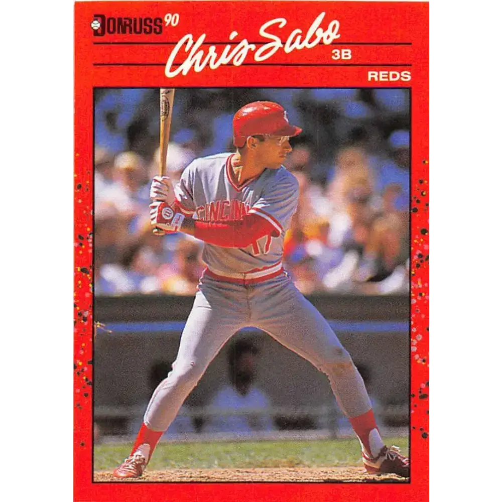 1990 Donruss #242 Chris Sabo VG-EX Cincinnati Reds Baseball Card - Baseball Card Single