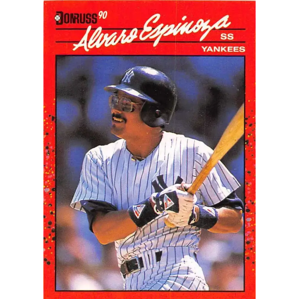 1990 Donruss #245 Alvaro Espinoza VG-EX New York Yankees Baseball Card - Baseball Card Single