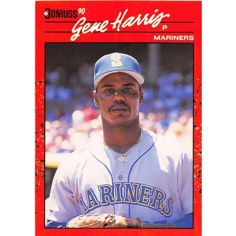 1990 Donruss #247 Gene Harris VG-EX Seattle Mariners Baseball Card - Baseball Card Single