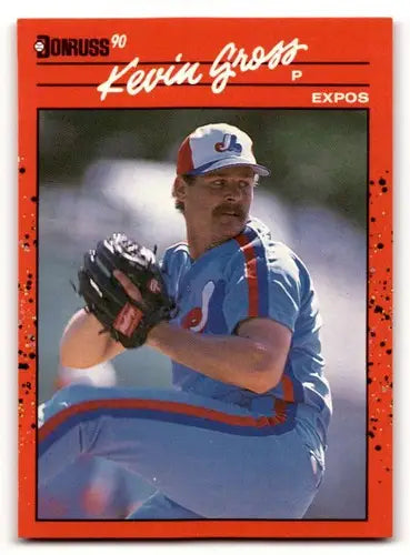 1990 Donruss #248 Kevin Gross Montreal Expos Baseball Cards EX/NM ID:59130 - Baseball Card Single