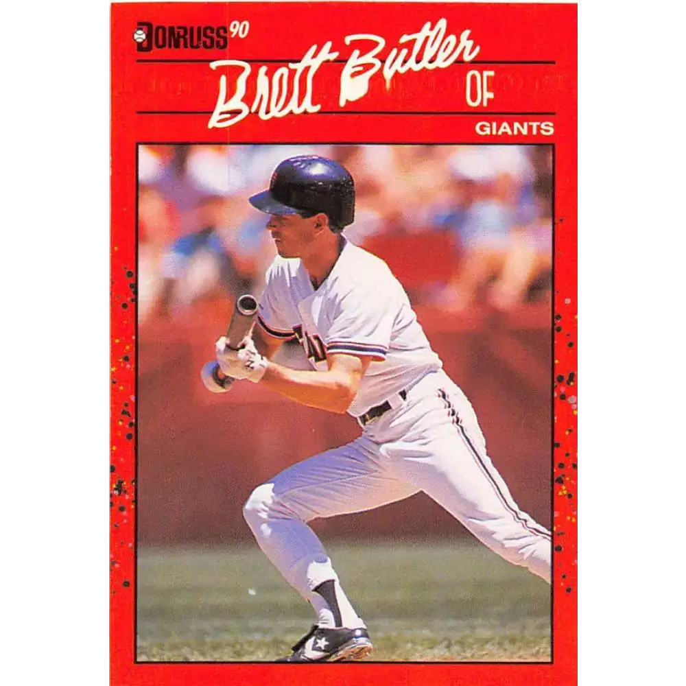1990 Donruss #249 Brett Butler VG-EX San Francisco Giants Baseball Card - Baseball Card Single