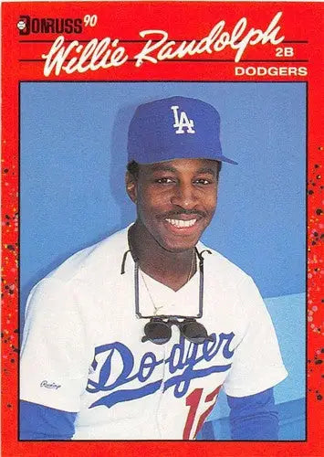1990 Donruss #250 Willie Randolph NM Near Mint Dodgers - Baseball Card Single