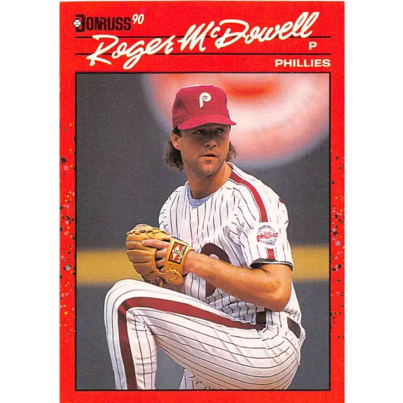 1990 Donruss #251 Roger McDowell VG-EX Philadelphia Phillies Baseball Card - Baseball Card Single
