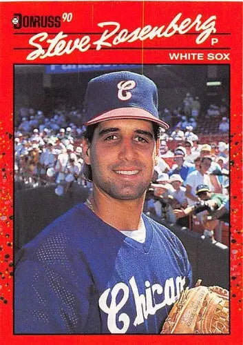 Original gloss 1990 Donruss Steve Rosenberg baseball card featuring Simply Sandoval sports cards