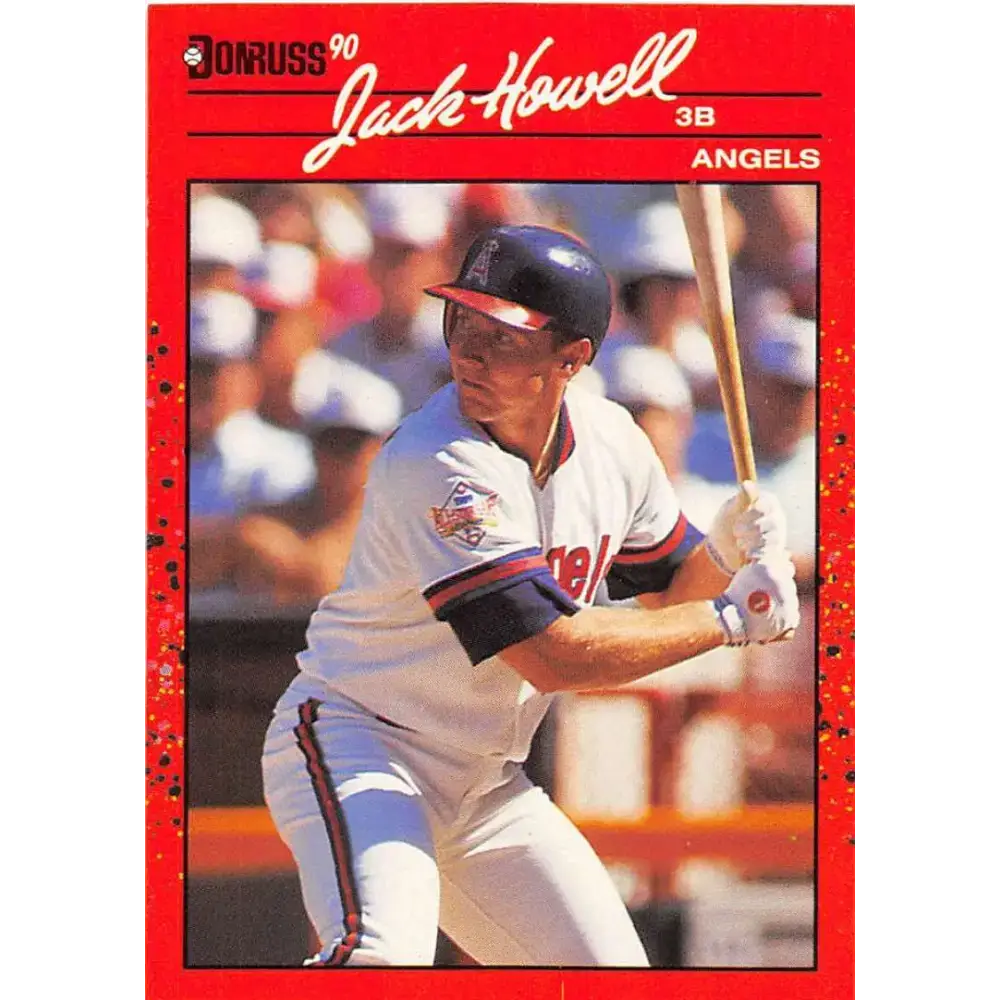 1990 Donruss #254 Jack Howell VG-EX California Angels Baseball Card - Baseball Card Single