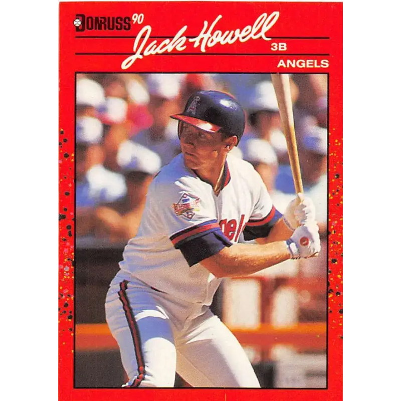 1990 Donruss #254 Jack Howell VG-EX California Angels Baseball Card - Baseball Card Single