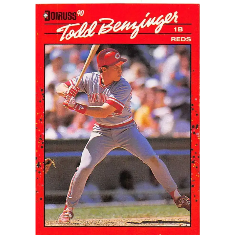 1990 Donruss #257 Todd Benzinger VG-EX Cincinnati Reds Baseball Card - Baseball Card Single