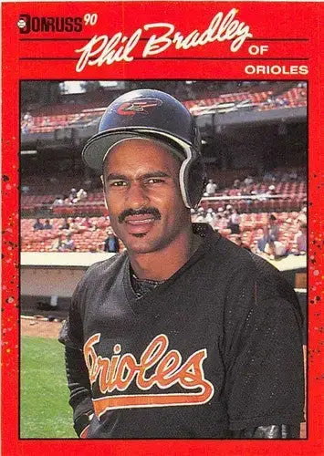 1990 Donruss #259 Phil Bradley NM-MT Orioles - Baseball Card Single