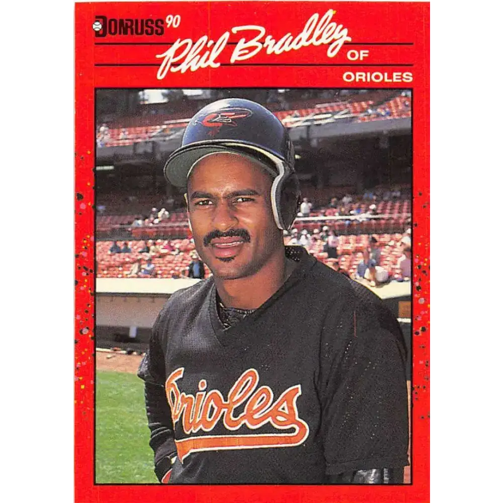 1990 Donruss #259 Phil Bradley VG-EX Baltimore Orioles Baseball Card - Baseball Card Single