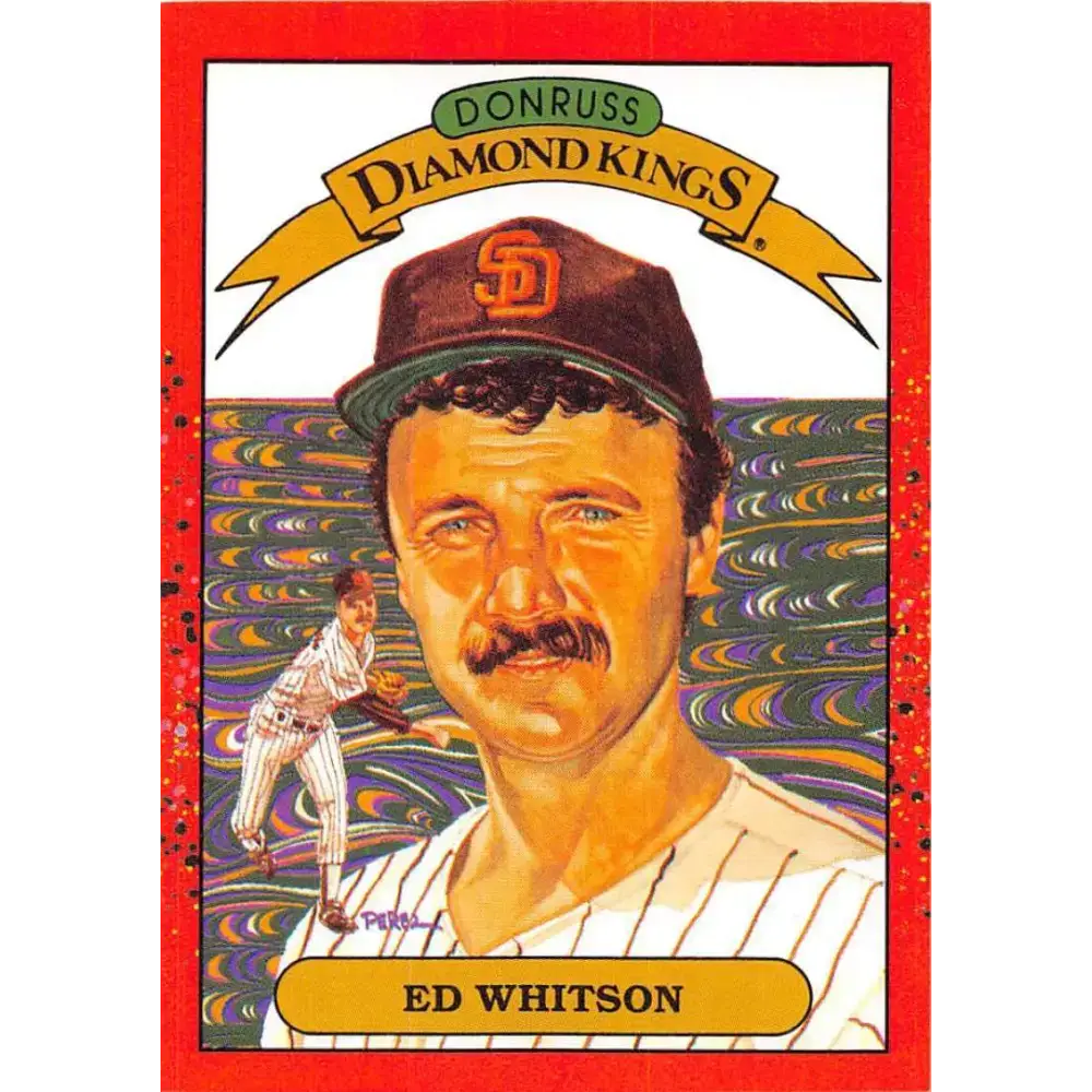 1990 Donruss #26 Ed Whitson DK DP VG-EX San Diego Padres Baseball Card - Baseball Card Single